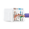 Class E CAT 6 keystone-moodul DN-93601, varjestamata RJ45 LSA, kaabli paigaldus LSA-klemmidega, värv