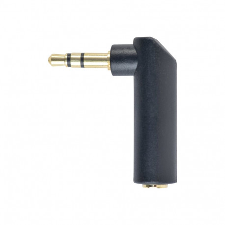 Cablexpert 3.5 mm stereo audio parema nurga adapter A-3.5M-3.5FL