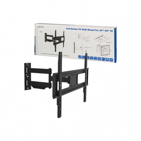 Logilink BP0019 must kallutatav ja pööratav teleri seinakinnitus 37–70", 50 kg