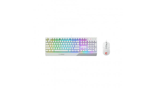 MSI | Vigor GK30 COMBO WHITE | Keyboard and Mouse Set | Wired | Mouse included | US | White