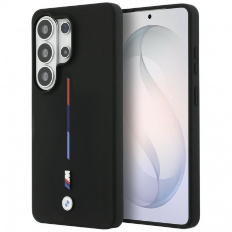 BMW BMW M Silicone Tricolor Line MagSafe Case for Samsung Galaxy S26 Ultra - Black