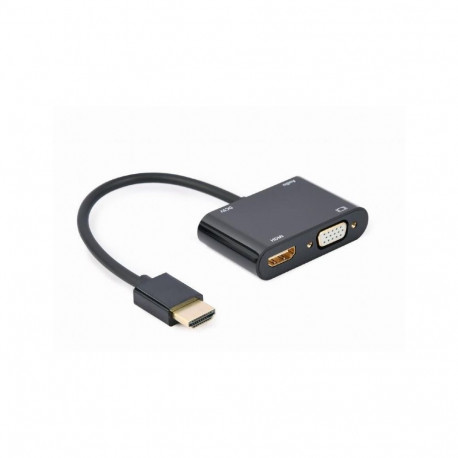 Gembird I/O ADAPTER HDMI TO HDMI/VGA/A-HDMIM-HDMIFVGAF-01