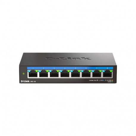 D-Link võrgulüliti DMS-108/E 8-pordine 2,5G multigigabit lauale paigaldatav juhtimatu
