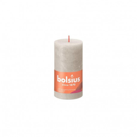 Bolsius Rustiko Shine wax candle Cylinder Grey 1 pc(s)
