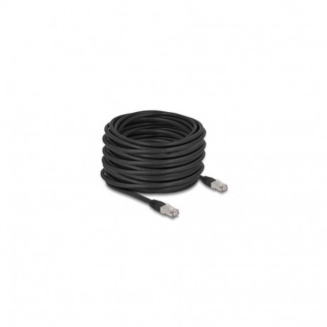 DeLOCK RJ45 Network Cable Cat.6A S/FTP PE Outdoor 20 m black