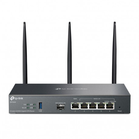 Wireless Router|TP-LINK|Omada AX3000 Gigabit VPN Router|Data speed 3000 Mbit/s|Ethernet WAN Yes|WAN 