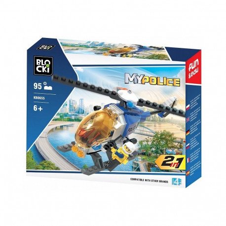 Blocki MyPolice Police Helicopter / KB0655 / Constructor with 95 parts / Age 6+