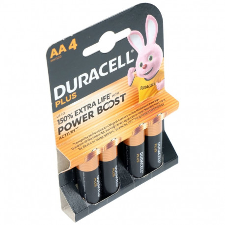 Battery - Duracell AA Plus Power Boost 4 Pack Alkaline Batteries