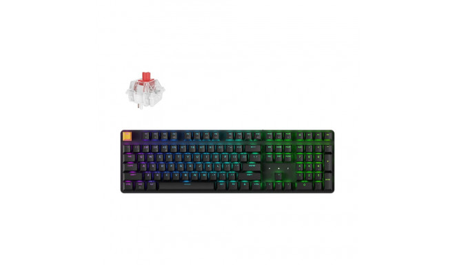 Keychron J5 - US Layout - Super Red Linear - Black Wireless Keyboard