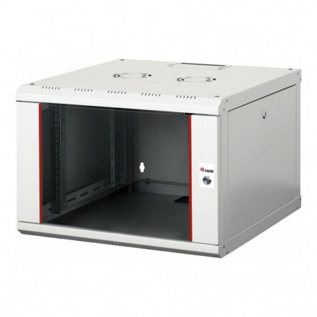 Võrgukapp 19" 7HE PM 600x600mm klaasuksega, hall