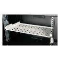 19" serverikapi riiul fikseeritud 40cm 1U, hall