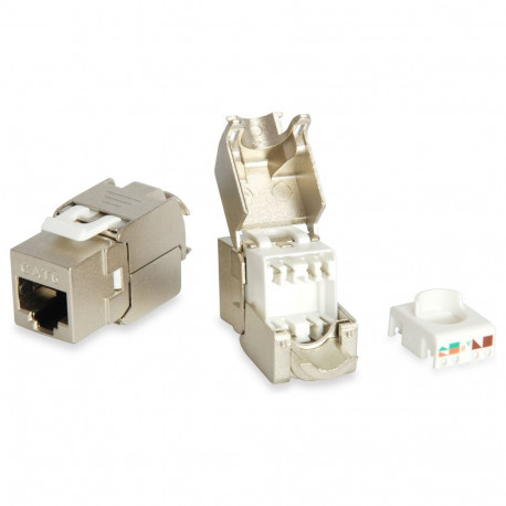 "Keystone Jack geschirmt Cat6 LSA wzf.8Stk sil"