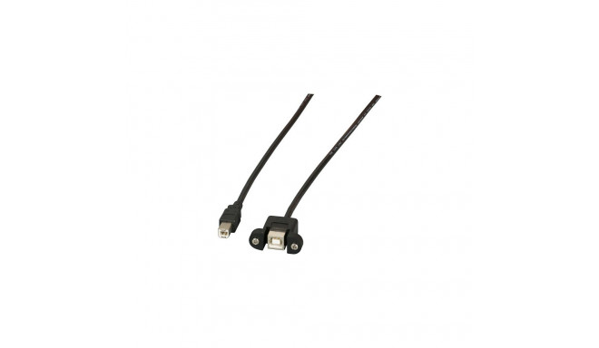 "EFB USB2.0 Verlängerung B-B,St.-Einbaubuchse,1m,sw,Classic"