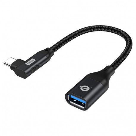 "CONCEPTRONIC Adapter USB-C3.2 90°->USB-A3.0 10Gbs 0.15m sw"