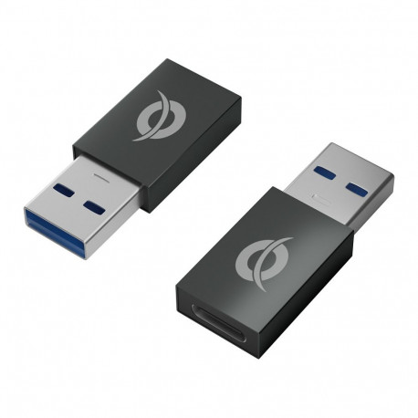 "CONCEPTRONIC Adapter USB-A3.0->USB-C3.2 2Stk 10Gbs OTG gr"