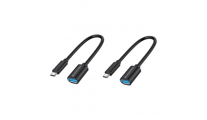 Conceptronic adapter USB-C3.2-USB-A3.0 2tk 5Gbps 0.20m, hall