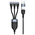Conceptronic kaabel USB-C/-A3.0->C/MicroB/+ 480Mbs 1.50m, must