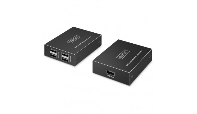 "DIGITUS USB Extender 4xUSB-A 150m mit CAT6 schwarz"