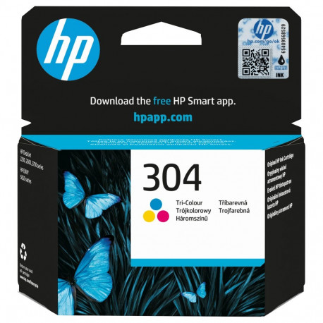 HP 304 originaal, värviline (tsüaan, magenta, kollane)