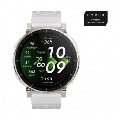 "Amazfit Active 3 Premium White Smartwatch HYROX-Modus"