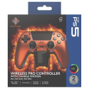 "Deltaco Controller inkl. Ladestation Wireless orange PS5"
