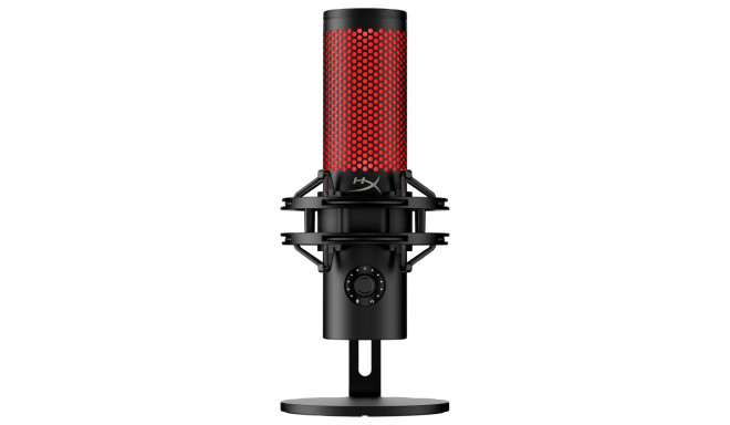 HyperX QuadCast 2, must-punane