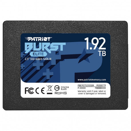 "Patriot Burst Elite 1,92 TB (schwarz, SATA 6 Gb/s, 2,5"")"