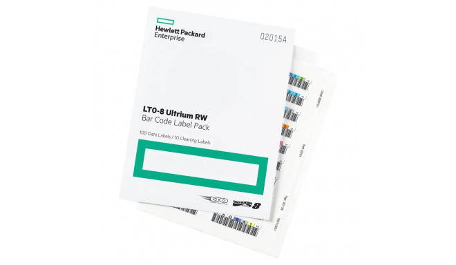 "HPE LTO-8 Ultrium RW Bar Code Label Pack (100 stck)"