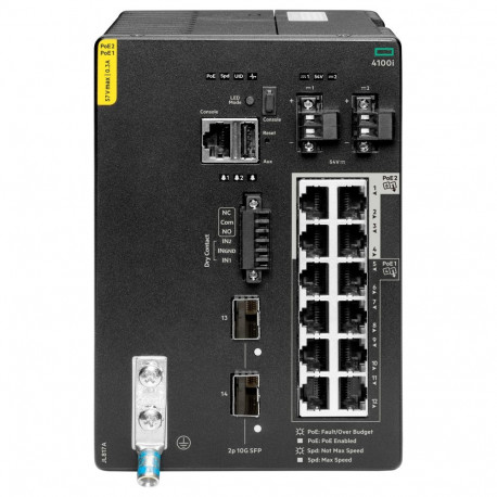 HPE Aruba CX 4100i võrgulüliti 12G 8 Port Class 4 PoE and 4 Port Class 6 PoE 2 SFP+ Layer 2 Web GUI 
