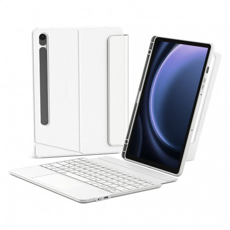 Inateck klaviatuur Samsung 11" QWERTZ, valge