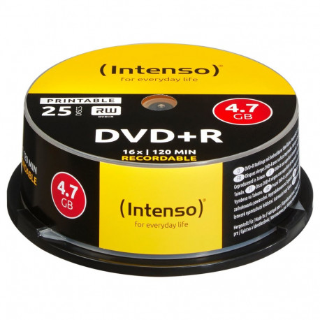 "DVD Intenso DVD+R 4,7 GB (16fach, 25 Stck, bedruckbar)"
