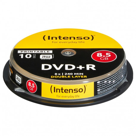 Intenso DVD+R 8,5GB 8x Double Layer prinditav 1x10
