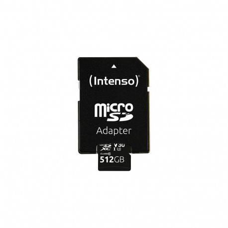 Intenso microSDXC mälukaart Professional 512GB UHS-I U3 Class 10, must
