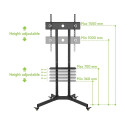 Techly TV-käru 30"-65" reguleeritava kõrgusega