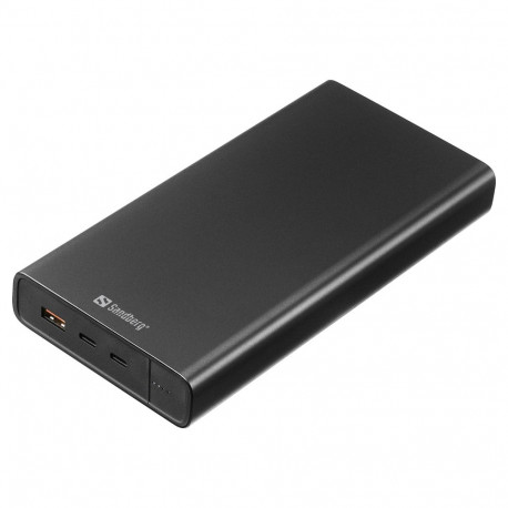 "Sandberg 420-63 Powerbank 38400mAh 100W 2xUSB-A/USB-C Schwarz"