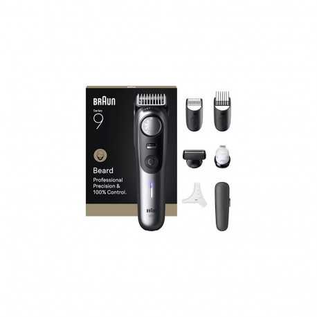 Braun habemetrimmer Series 9 BT9520 244848 aku/võrguvool 7 otsikut, satiin-kroom
