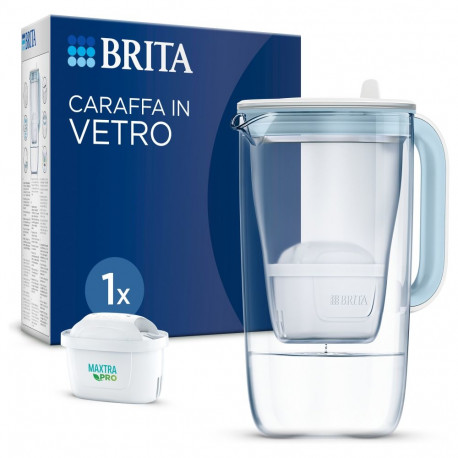 "BRITA Tischwasserfilter Model One Glas *weiß* inkl. 1 Filter"