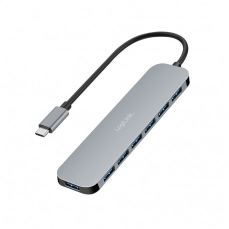 USB-C jaotur 7-pordiline USB-A 5Gbps 20W PD