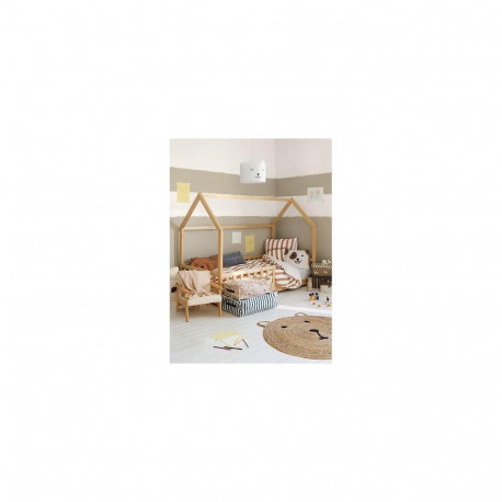HUT BED BROWN 90X190