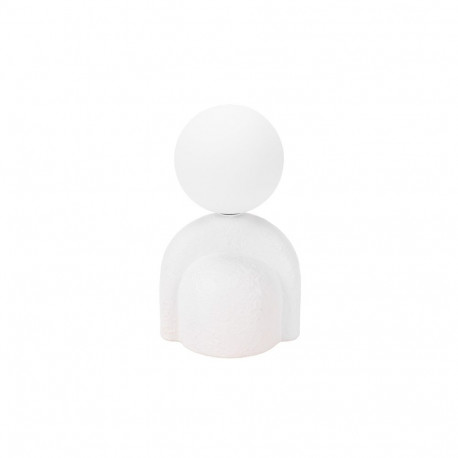 TABLE LIGHT MENORCA GLASS G9 D10CM WH