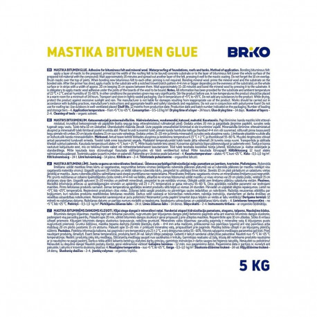 Briko bituumenliim-mastiks 5kg