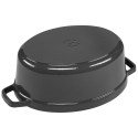 Staub Round Cocotte, 31cm Graphite Grey, Cast Iron