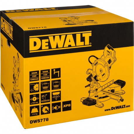 DeWalt miiusaag DWS778-QS 250mm 1850W