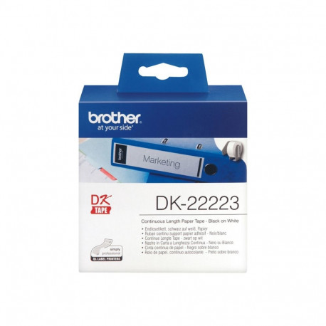 Brother | DK-22223 Continuous Length Paper Label | White | DK | 50mm | 30.48 m