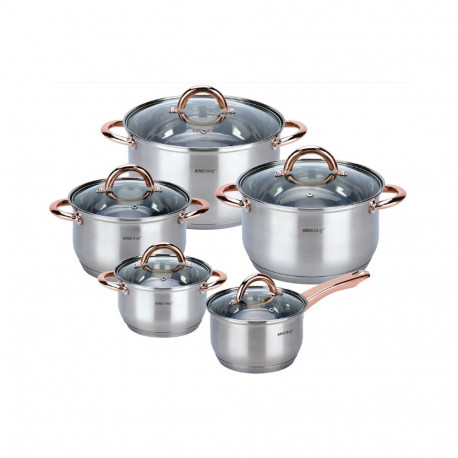 Zestaw garnkow, 10 elementow kinghoff