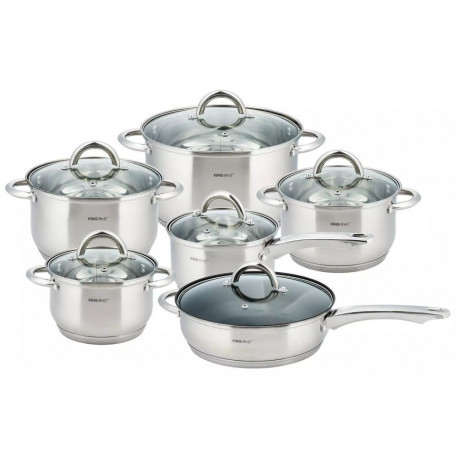 Zestaw garnków 12 elementów, stal kinghoff