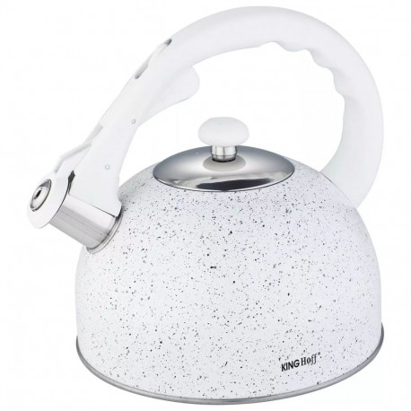 Czajnik tradycyjny 2,6l biały marmurek kinghoff