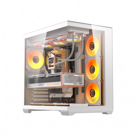 DarkFlash C280 computer case (white) + 7 fans