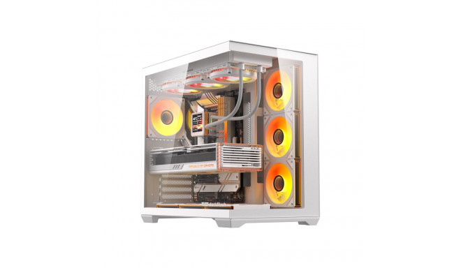 DarkFlash C280 computer case (white) + 7 fans