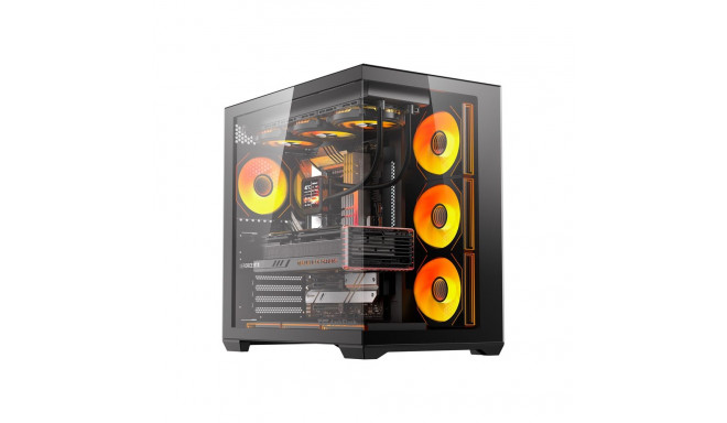 DarkFlash C280 computer case (black) + 7 fans